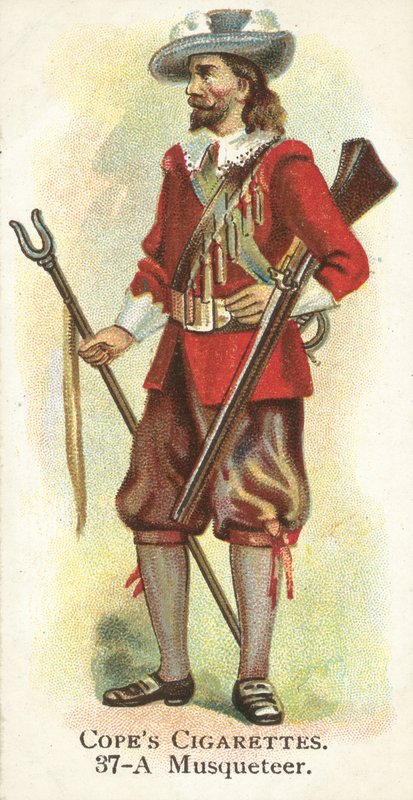Musquetter (chromolitho) af English School