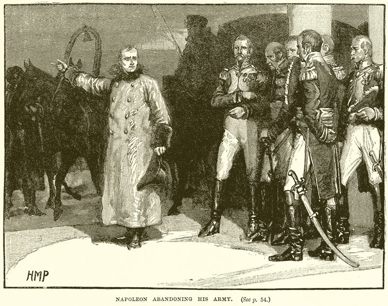 Napoleon forlader sin hær af English School