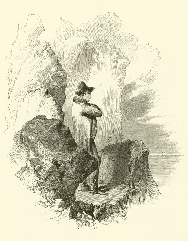 Napoleon i eksil (gravering) af English School