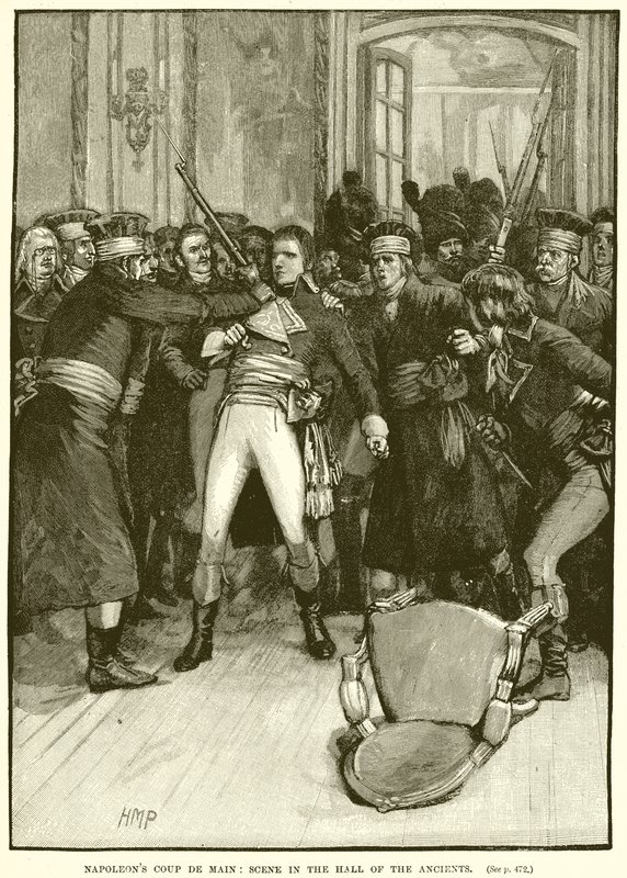 Napoleons statskup: Scene i de gamles sal af English School