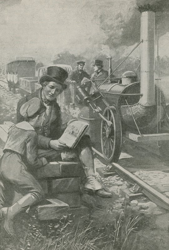 Nasmyth skitserer Stephensons motor af English School