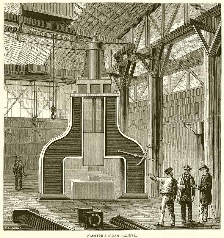 Nasmyths Steam Hammer af English School
