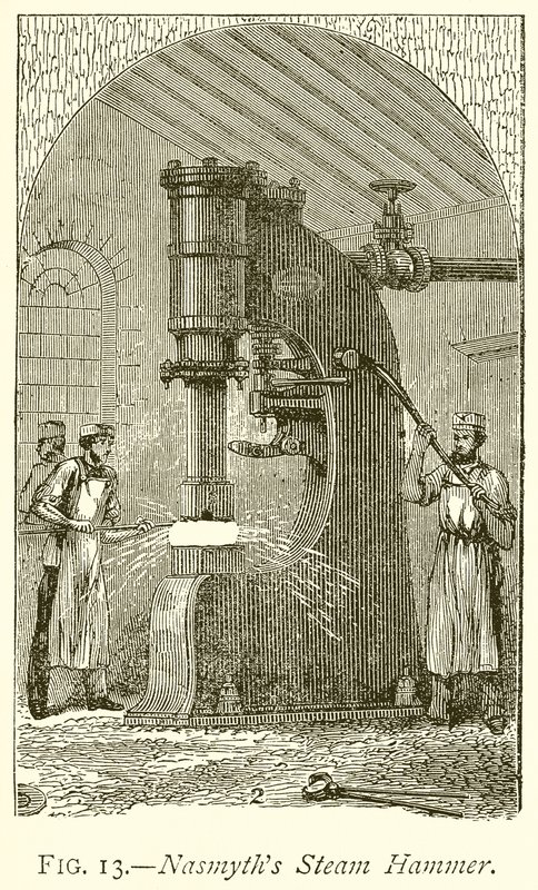 Nasmyths Steam Hammer af English School