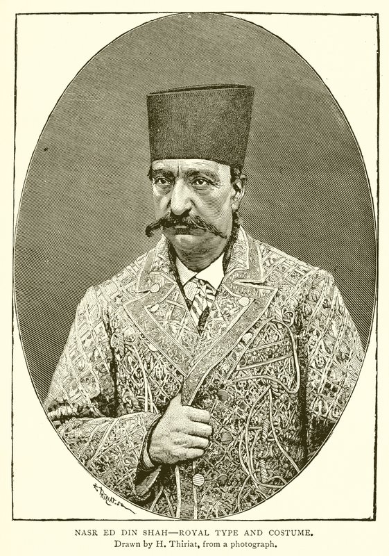 Nasr ed din Shah - Kongelig type og kostume af English School