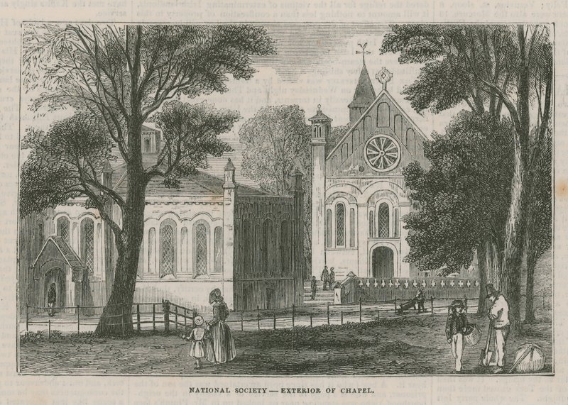 National Society - yderside af kapel af English School