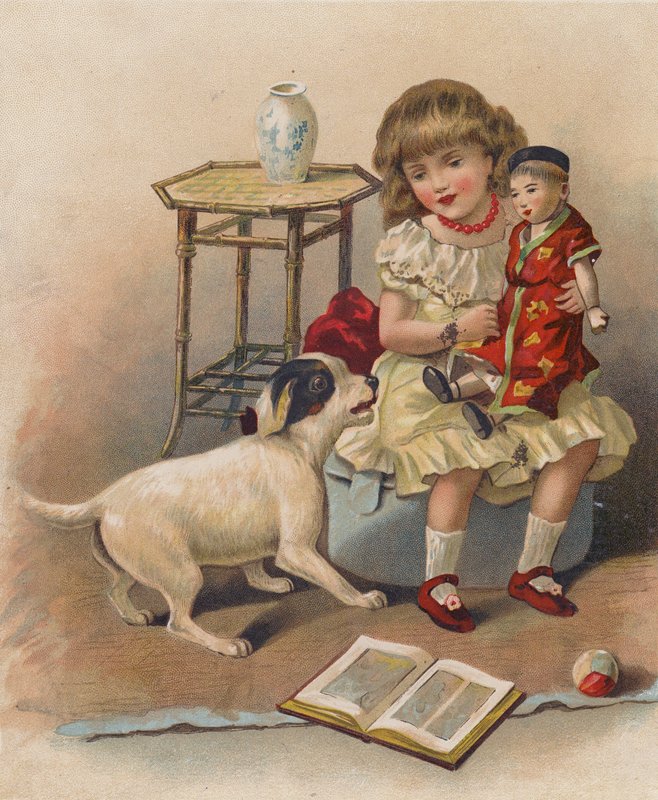 Uartig vovse (chromolitho) af English School
