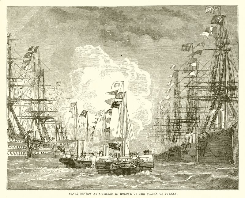 Naval Review på Spithead til ære for sultanen af Tyrkiet af English School