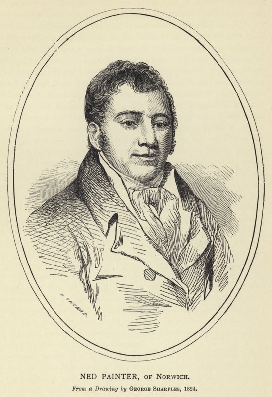 Ned Painter, af Norwich, fra en tegning af George Sharples, 1824 af English School