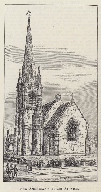 New American Church i Nice (gravering) af English School