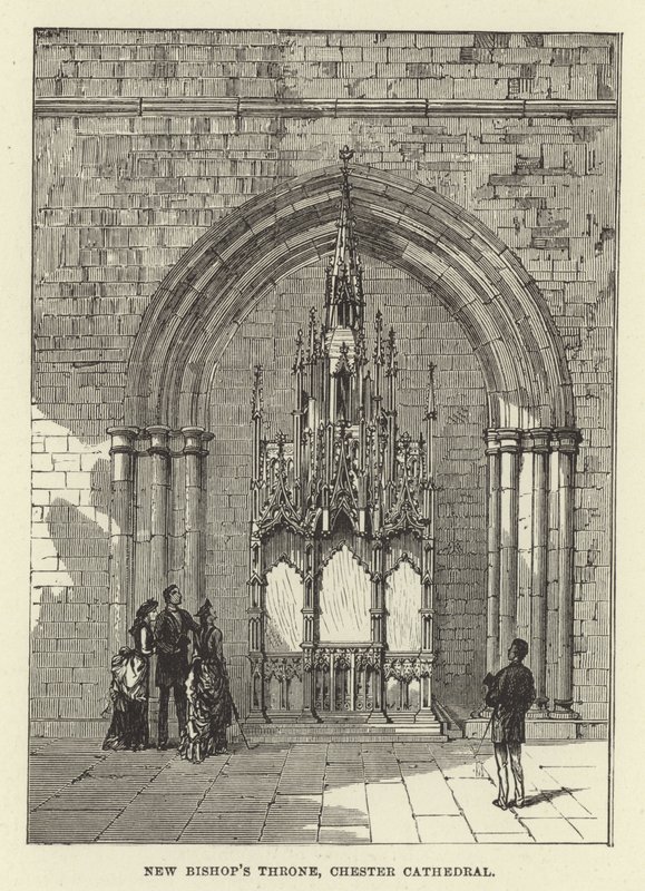New Bishops Throne, Chester Cathedral af English School