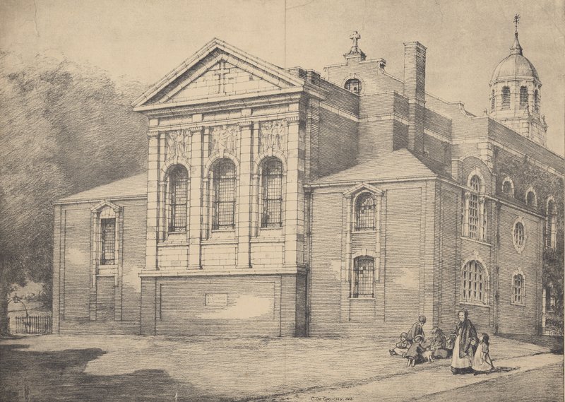New Chancel, Clapham Church, Surrey af English School