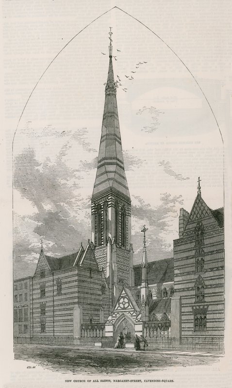 New Church of All Saints, på Margaret Street på Cavendish Square af English School