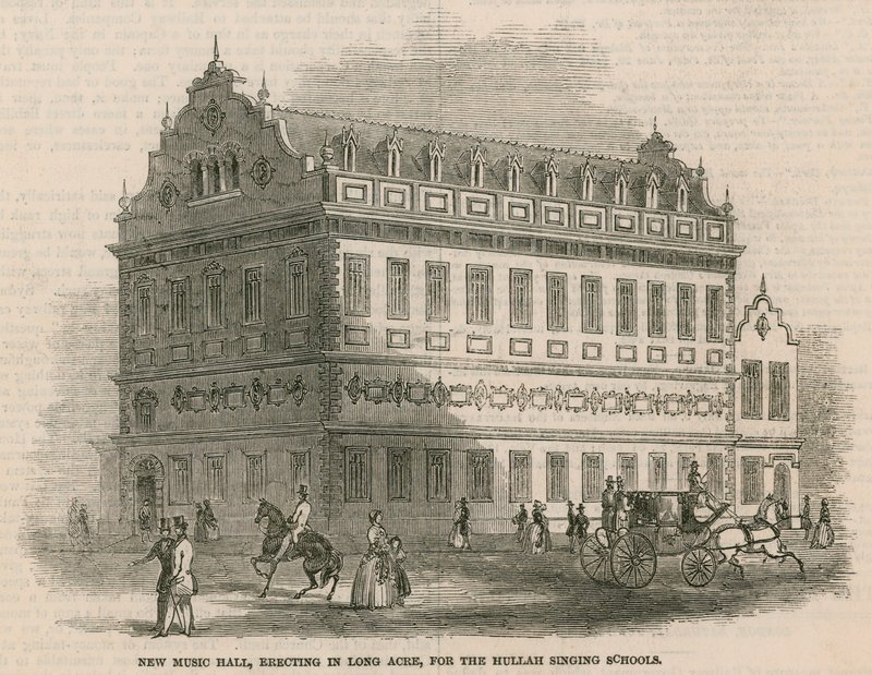 Ny musiksal, der opføres i Long Acre, til Hullah-sangskolerne af English School
