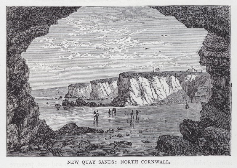 New Quay Sands, North Cornwall (gravering) af English School