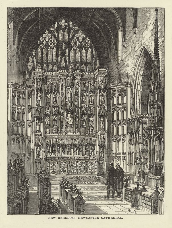 New Reredos, Newcastle Cathedral af English School