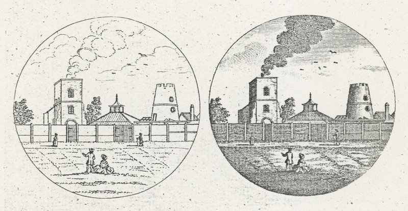 New River Head, dateret 6. juni 1775 af English School