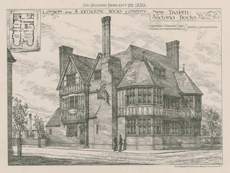 New Tavern, Victoria Docks af English School