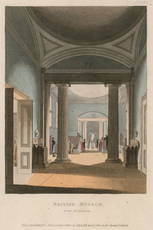 Ny bygning af British Museum af English School