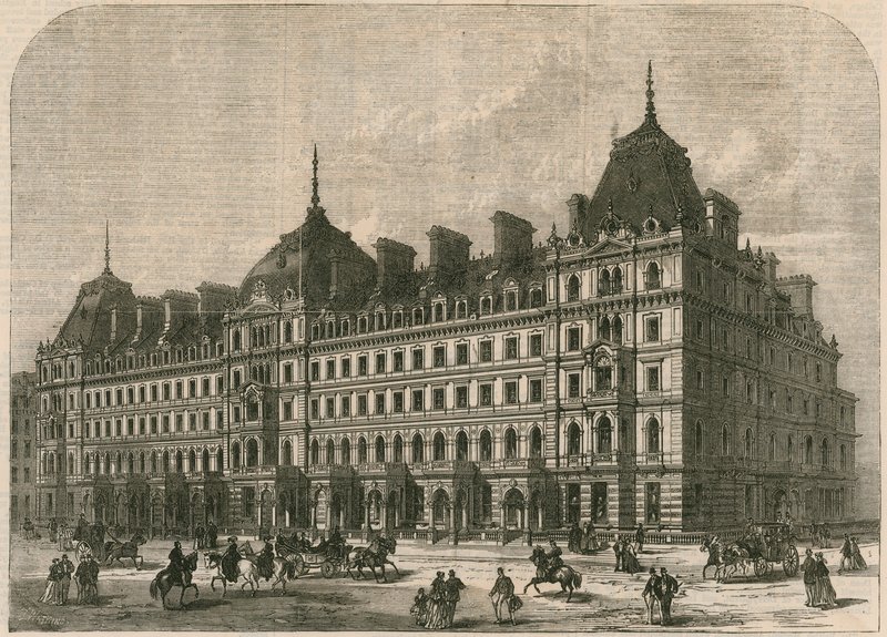 Nye bygninger i Grosvenor Place, London af English School