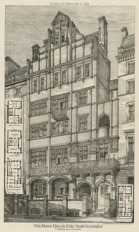 Nyt hus, Queens Gate, South Kensington, London af English School
