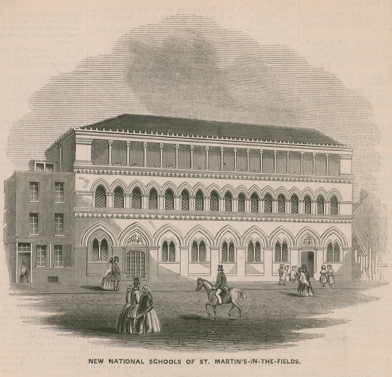 Nye nationale skoler i St Martins-in-the-Fields af English School