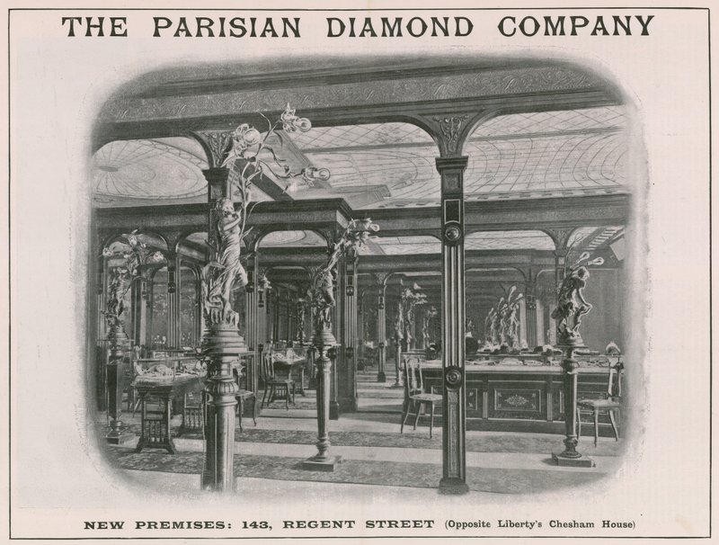 Nye lokaler hos The Parisian Diamond Company, 143 Regent Street, London af English School