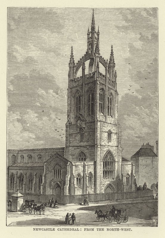 Newcastle Cathedral, fra nordvest af English School