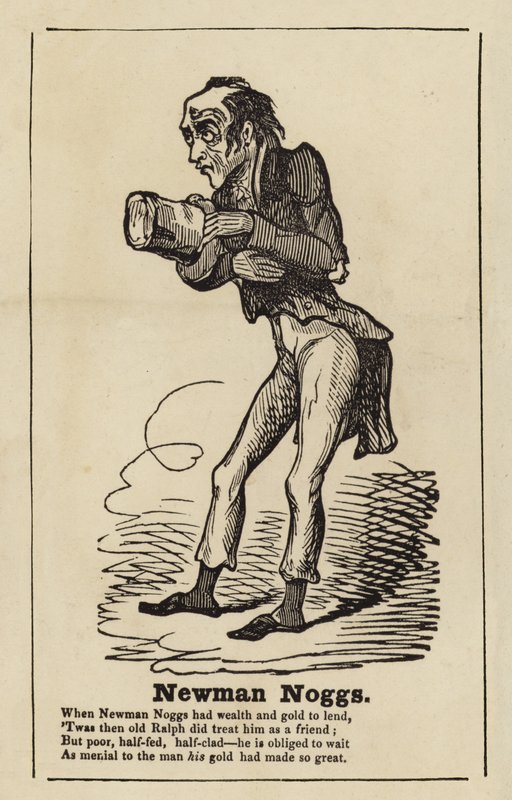 Newman Noggs fra Nicholas Nickleby af English School