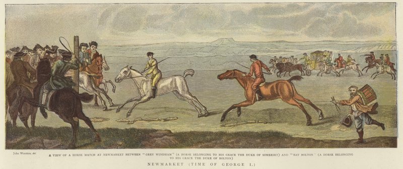 Newmarket på tidspunktet for George I af English School