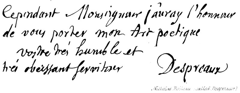 Nicholas Boileau (kaldet Despreaux) af English School
