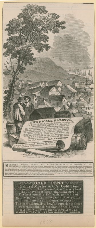 Nicoll Paletot, Richard Mosley & Co og London General Mourning Warehouse Advertising af English School
