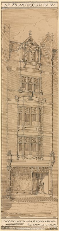 No 23 Wigmore Street, London (blæk på papir) af English School