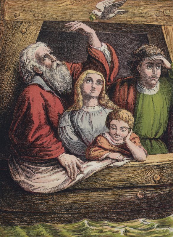 Noahs Ark (farvelitografi) af English School