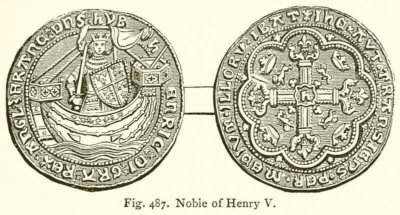 Noble af Henry V af English School