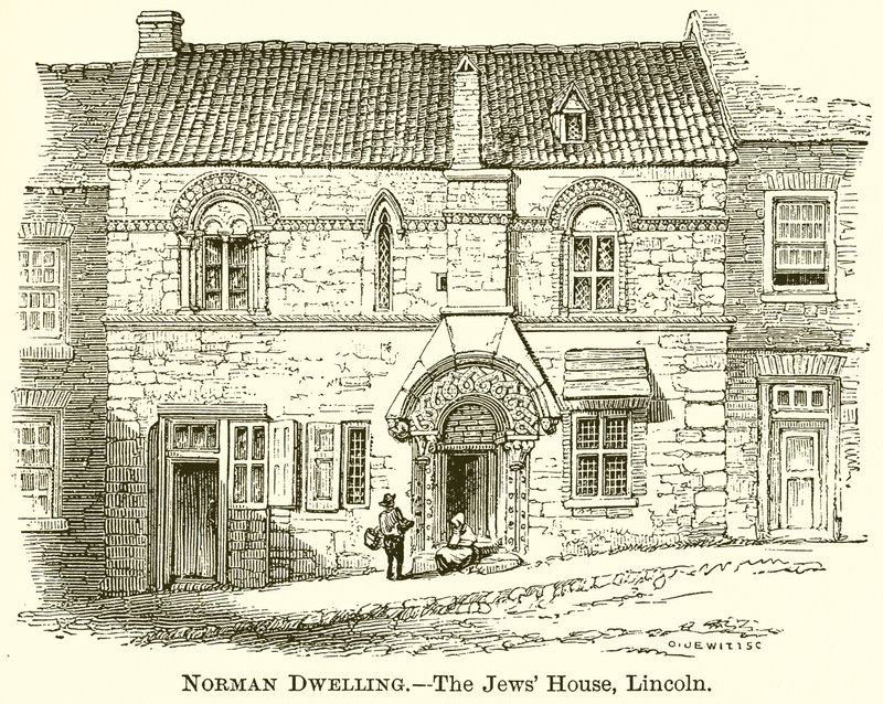 Norman Dwelling.--Jødernes Hus, Lincoln af English School