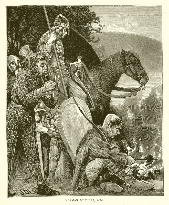 Norman Soldiers, 1066 af English School