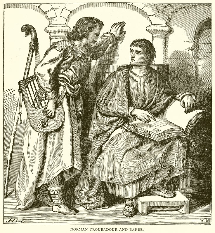 Norman Troubadour og Pram af English School