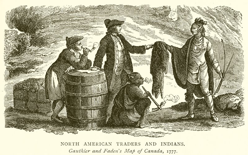 Nordamerikanske handlende og indianere af English School