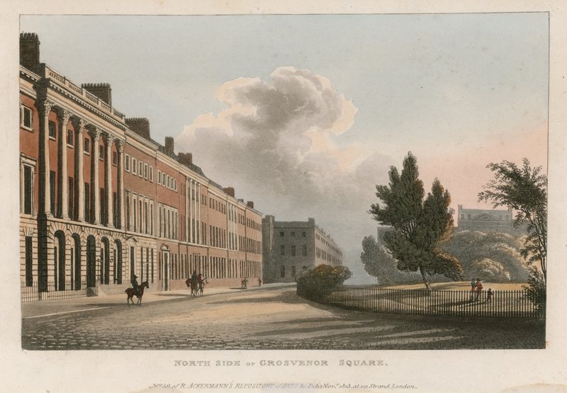 Nordsiden af Grosvenor Square af English School