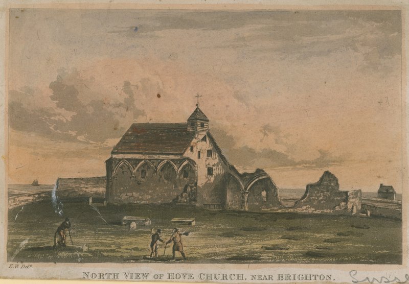 Nordudsigt over Hove Kirke af English School
