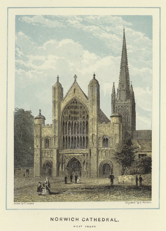 Norwich Cathedral, vestfronten af English School