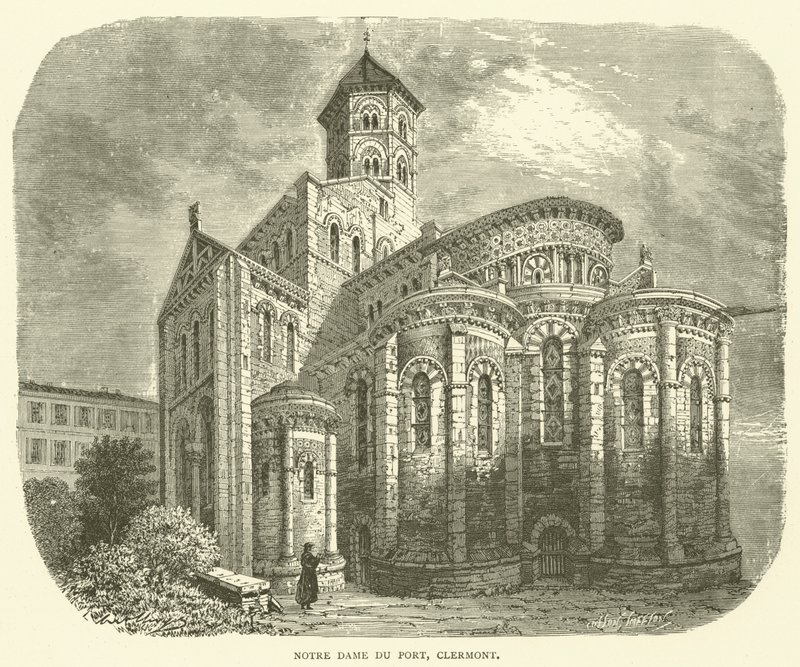 Notre Dame du Port, Clermont (gravering) af English School
