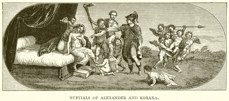 Bryllup af Alexander og Roxana af English School