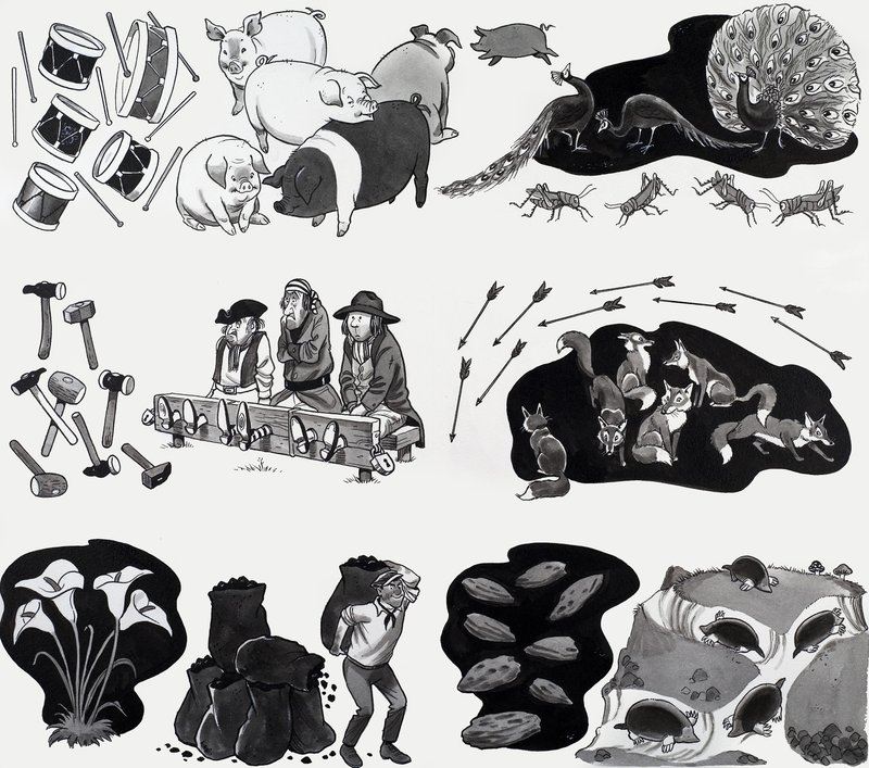 Børnerim illustration af English School
