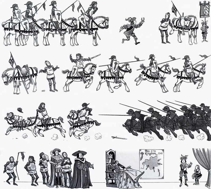 Illustration af børnerim af English School