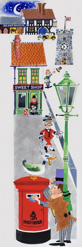 Børnerim illustration af English School