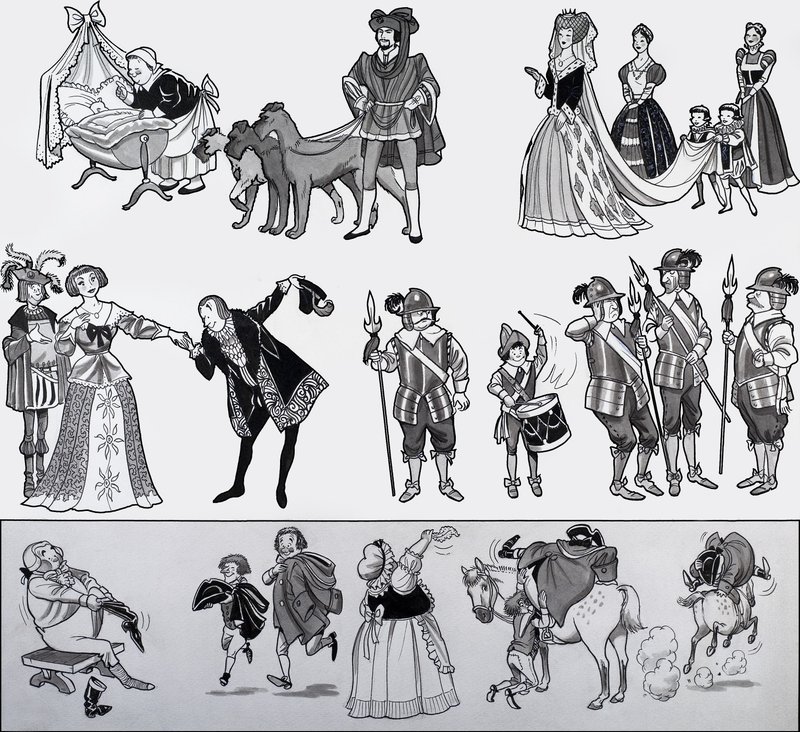 Børnerim illustration af English School