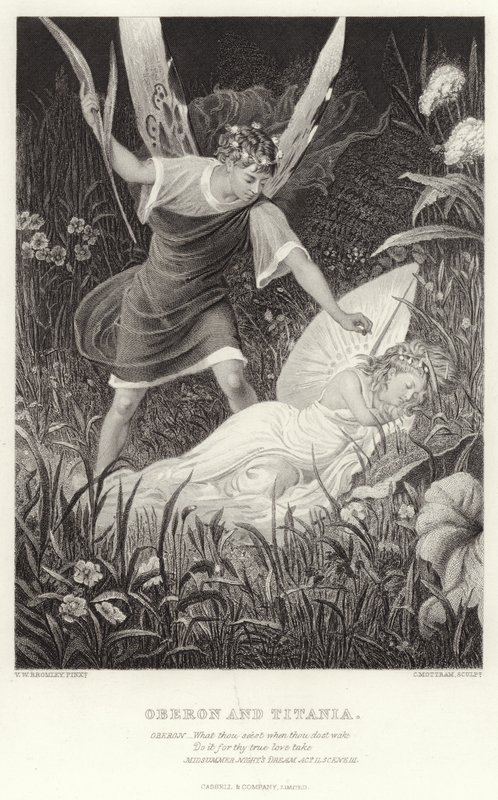 Oberon og Titania, Skærsommernatsdrøm, anden akt, scene III af English School