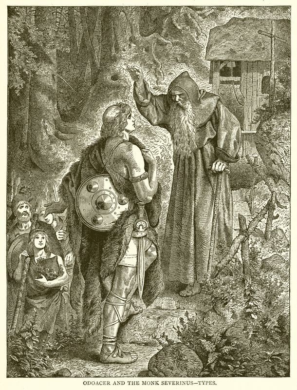 Odoacer og munken Severinus - Typer af English School