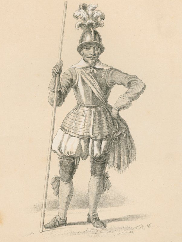 Officer af Pikemen, 1650 af English School